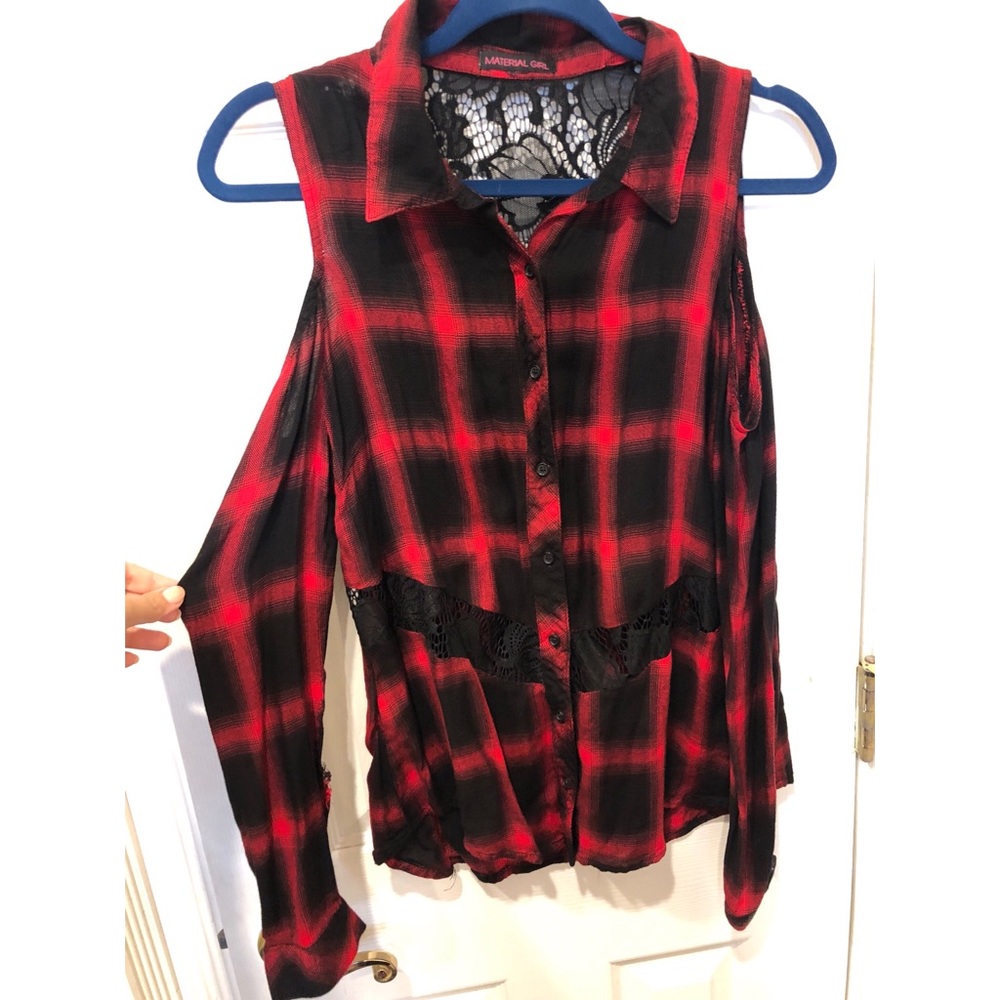 Cold Shoulder Flannel